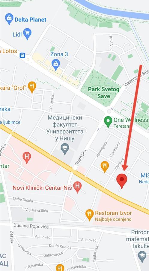 Apartman Ana Ниш Экстерьер фото